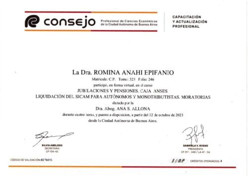 JUBILACIONES Y PENSIONES - CAJA ANSES 